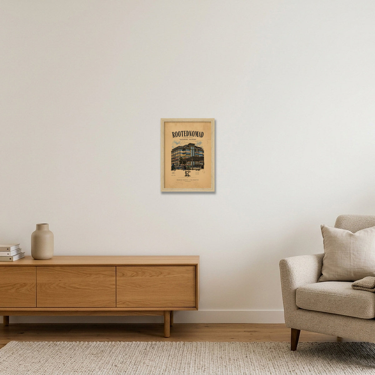 Kasarani Poster — A4 (21×30cm, 8×12") Oak Frame