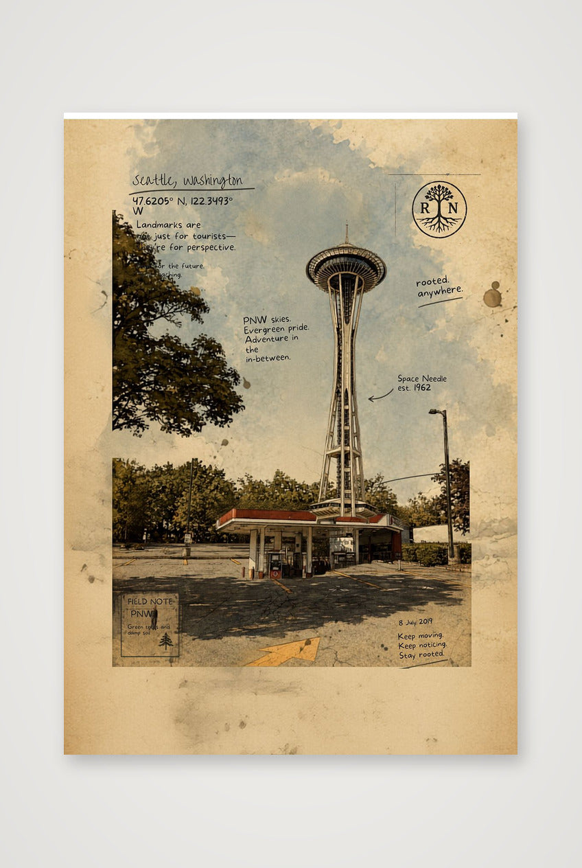 Seattle Poster — A4 (21×30cm, 8×12") Print only