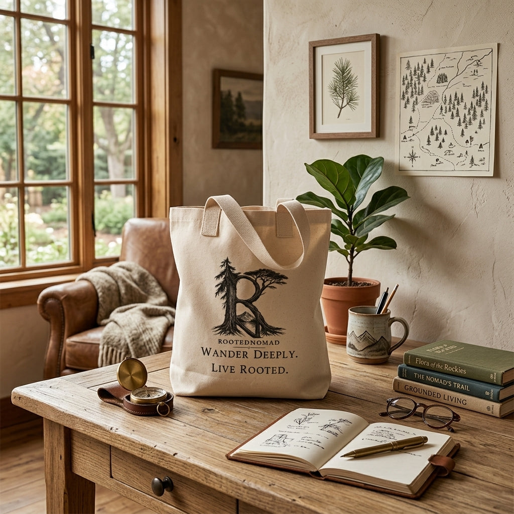 Wander Deeply Canvas Tote | RootedNomad