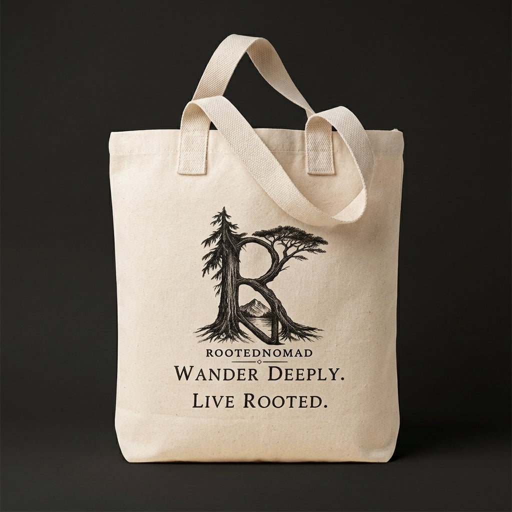 Wander Deeply Canvas Tote | RootedNomad