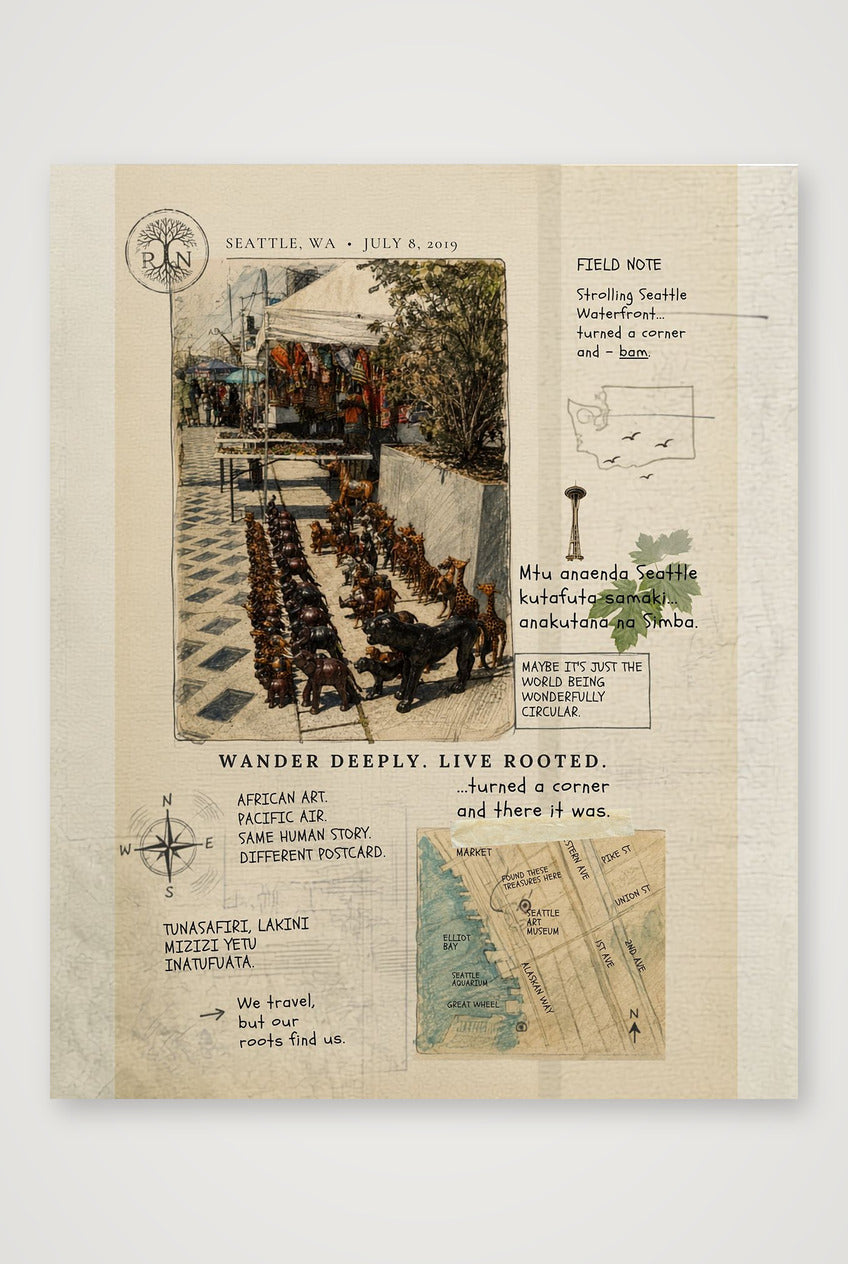 Seattle Field Note — 28×35cm, 11×14" Print only