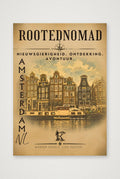 RootedNomad Amsterdamse Grachten Poster — A4 (21×30cm, 8×12") Print only