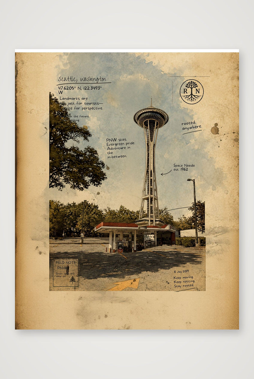 Seattle Poster — 40×50cm, 16×20" Print only