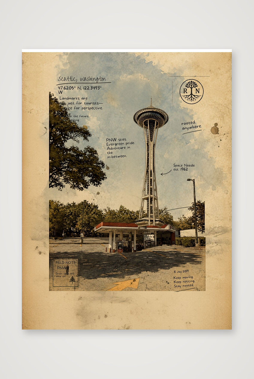 Seattle Poster — 60×80cm, 24×31" Print only